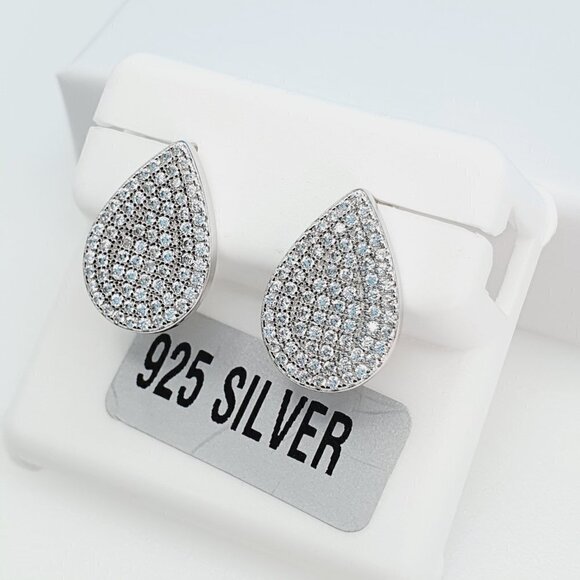 "925 Sterling Silver Cubic Zirconia Earrings, U19254835 - Picture 4 of 11